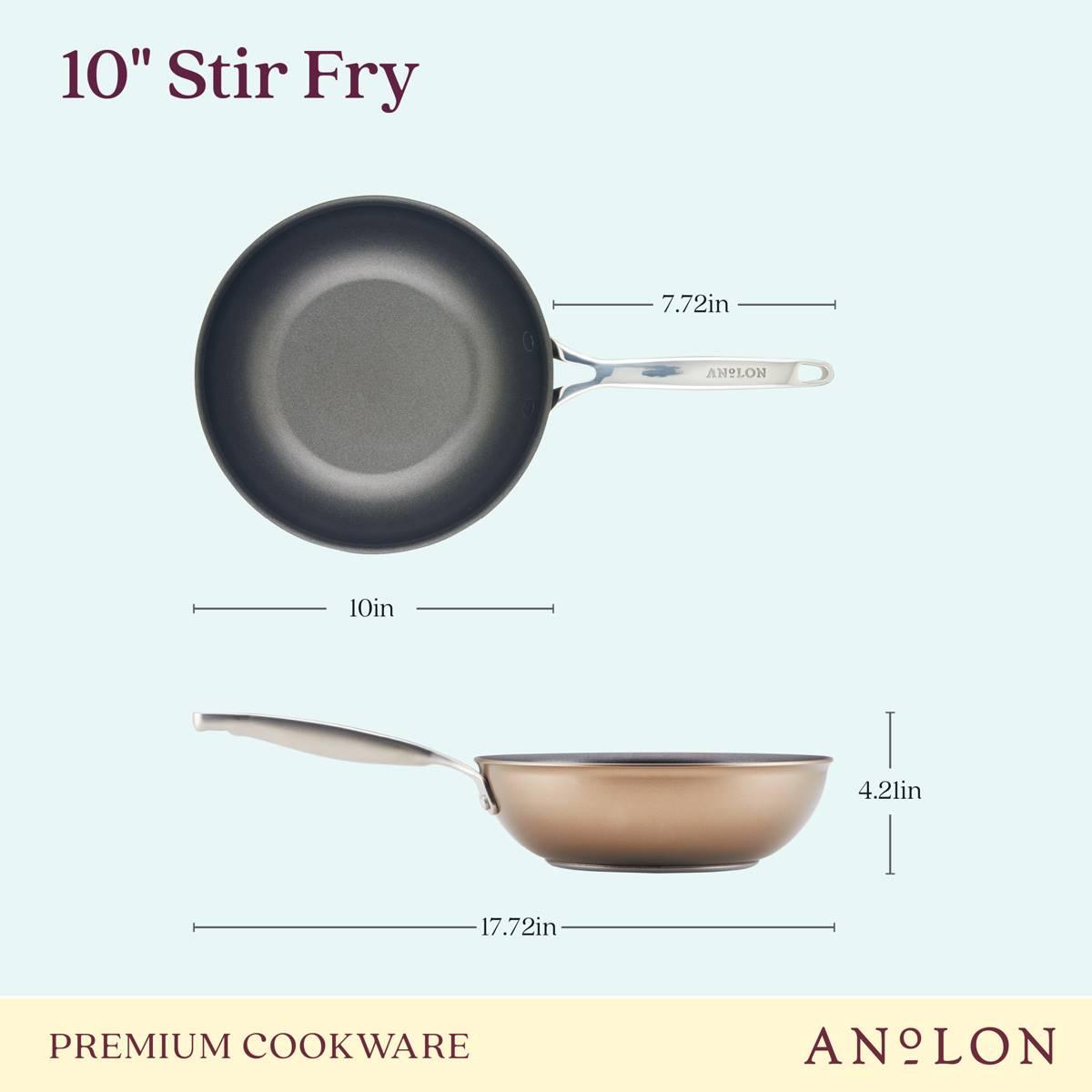 Anolon® Ascend Hard Anodized Nonstick Stir Fry Pan - 10-Inch