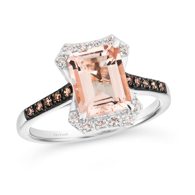 Le Vian® White Gold Morganite & Diamond Ring