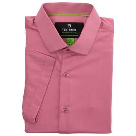 Mens Tom Baine Regular Fit Short Sleeve Dress Shirt - Rose
