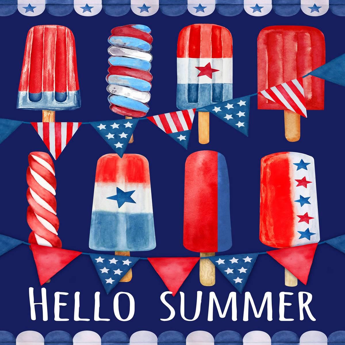 Northlight Seasonal 28in. Hello Summer Popsicle Garden Flag