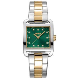 Womens DKNY City Midi Green Dial Bracelet Watch - DK1L004M0075