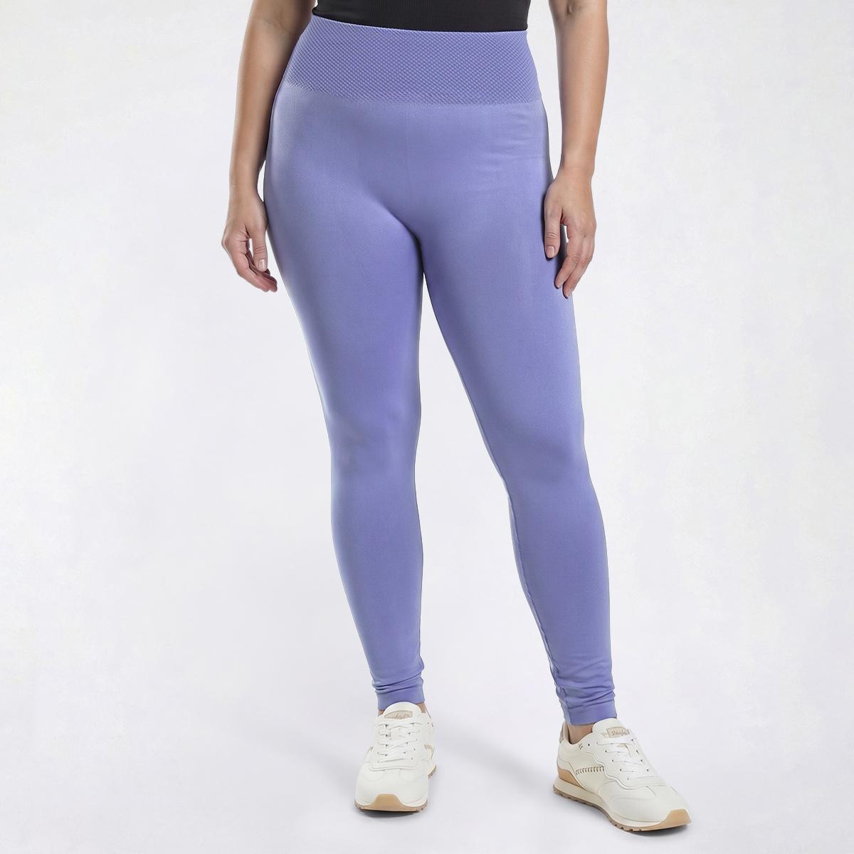 Juniors Plus Eye Candy Seamless Waffle Waistband Leggings