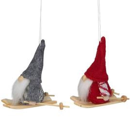 Northlight Seasonal 4in. Gnome Christmas Ornaments - Set of 2