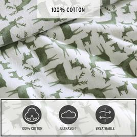 Eddie Bauer Deer Camp Cotton Flannel Sheet Set