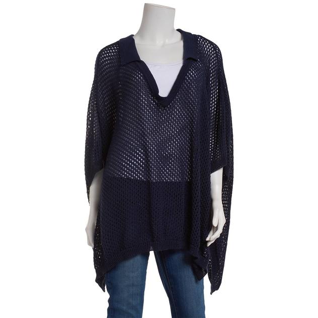 Anne Klein Crochet Polo Poncho