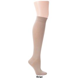 Womens Dr. Motion Basic Solid Microfiber Knee High Socks