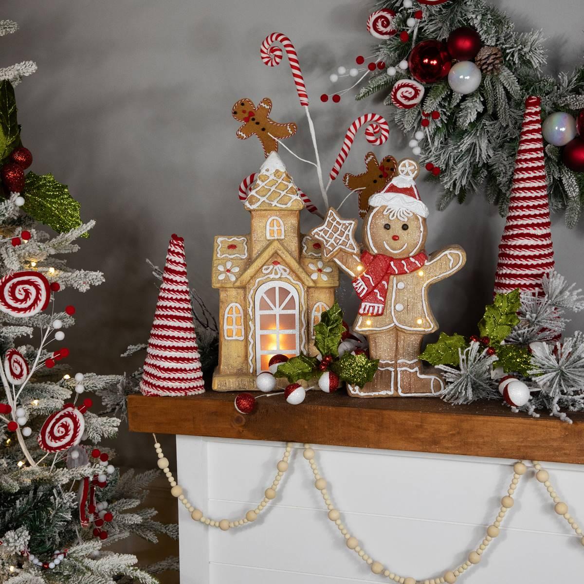 Northlight Seasonal 15.5in. LED Gingerbread Boy Christmas Figure