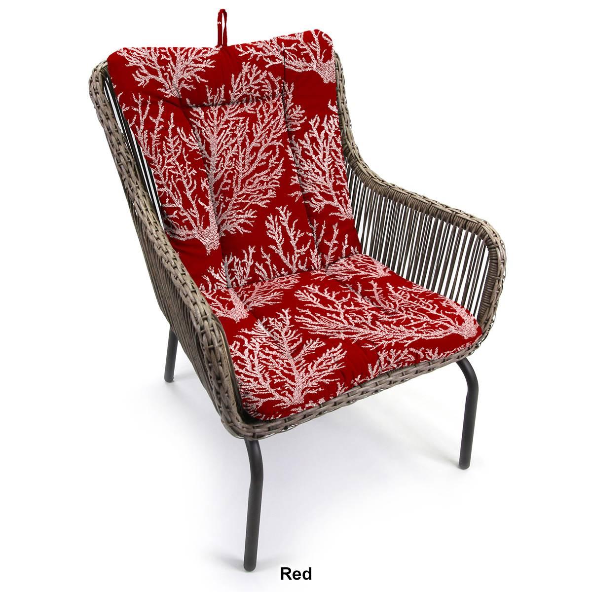 Jordan Manufacturing Seacoral Coastal High Back Chair Cushion
