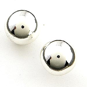 Napier Silver Stud Ball 8.5mm Earrings