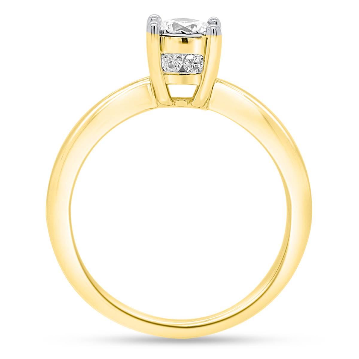 Nova Star® Yellow Gold 1/2ctw. Lab Grown Diamond Solitaire Ring