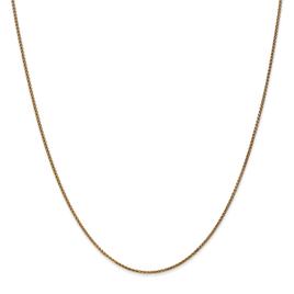 Unisex Gold Classics(tm) 1.2mm. 14k Diamond Cut Spiga 14in. Necklace
