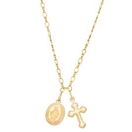 Our Lady of Guadalupe and Cross Necklace