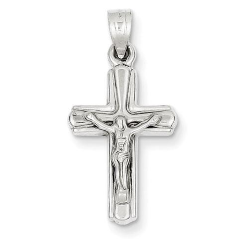 14kt. White Gold Reversible Crucifix Cross