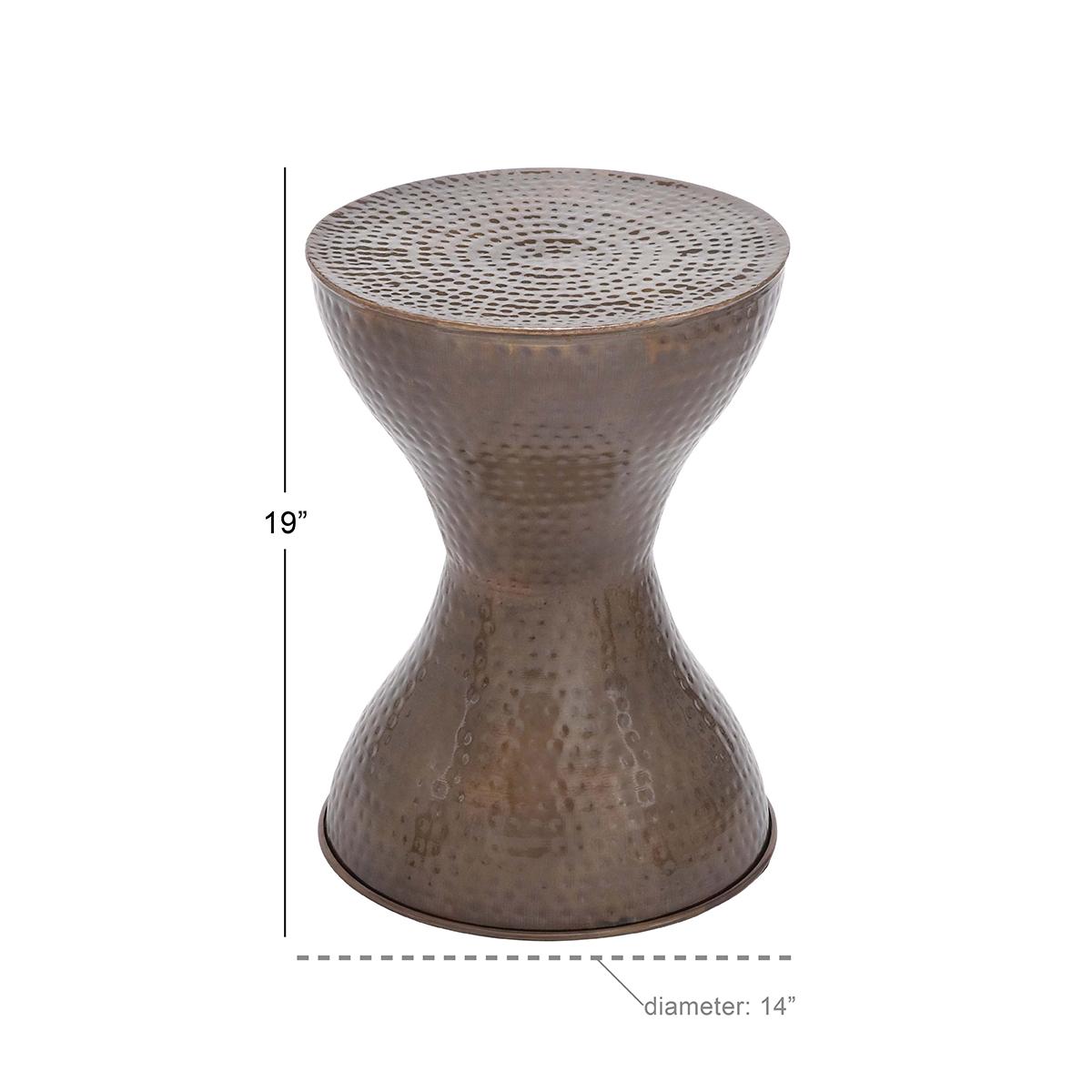9th & Pike® Bronze Iron Country Accent Table
