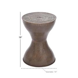 9th & Pike® Bronze Iron Country Accent Table