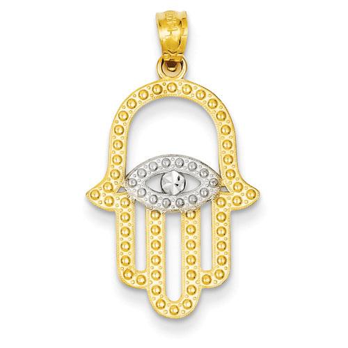 Gold Classics(tm) 14kt. Plated Gold Hand of God Pendant