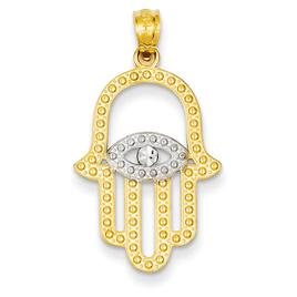 Gold Classics(tm) 14kt. Plated Gold Hand of God Pendant