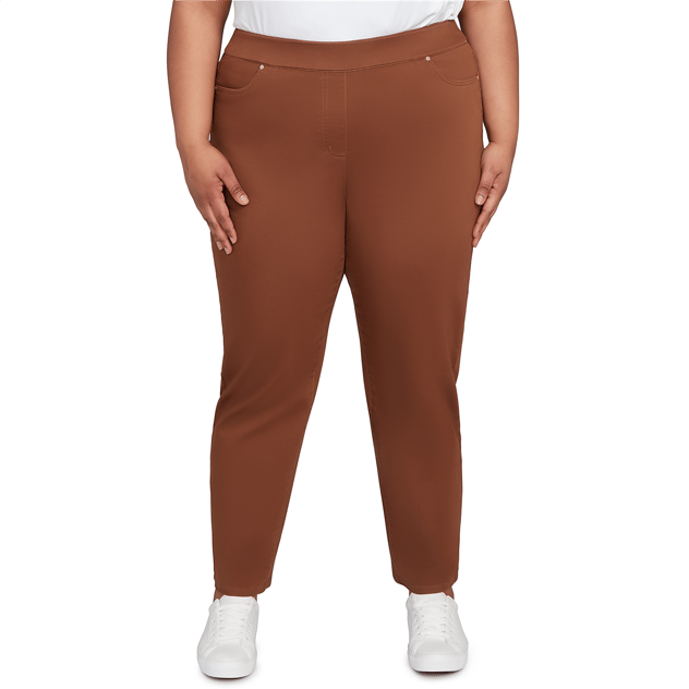 Plus Size Alfred Dunner Mount Laurel Allure Short Length Pants