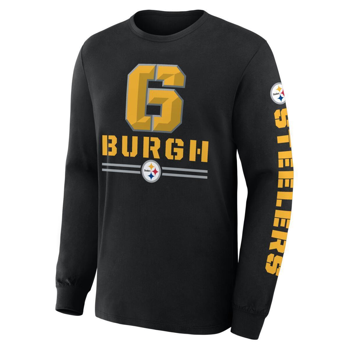 Mens NFL Fanatics Pittsburgh Steelers Hometown Sweep Legacy Tee