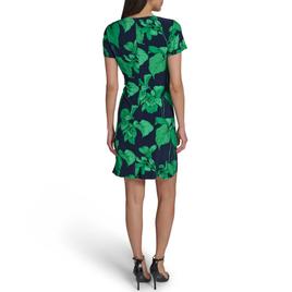 Womens Tommy Hilfiger Short Sleeve Tropical Leaf Shift Dress