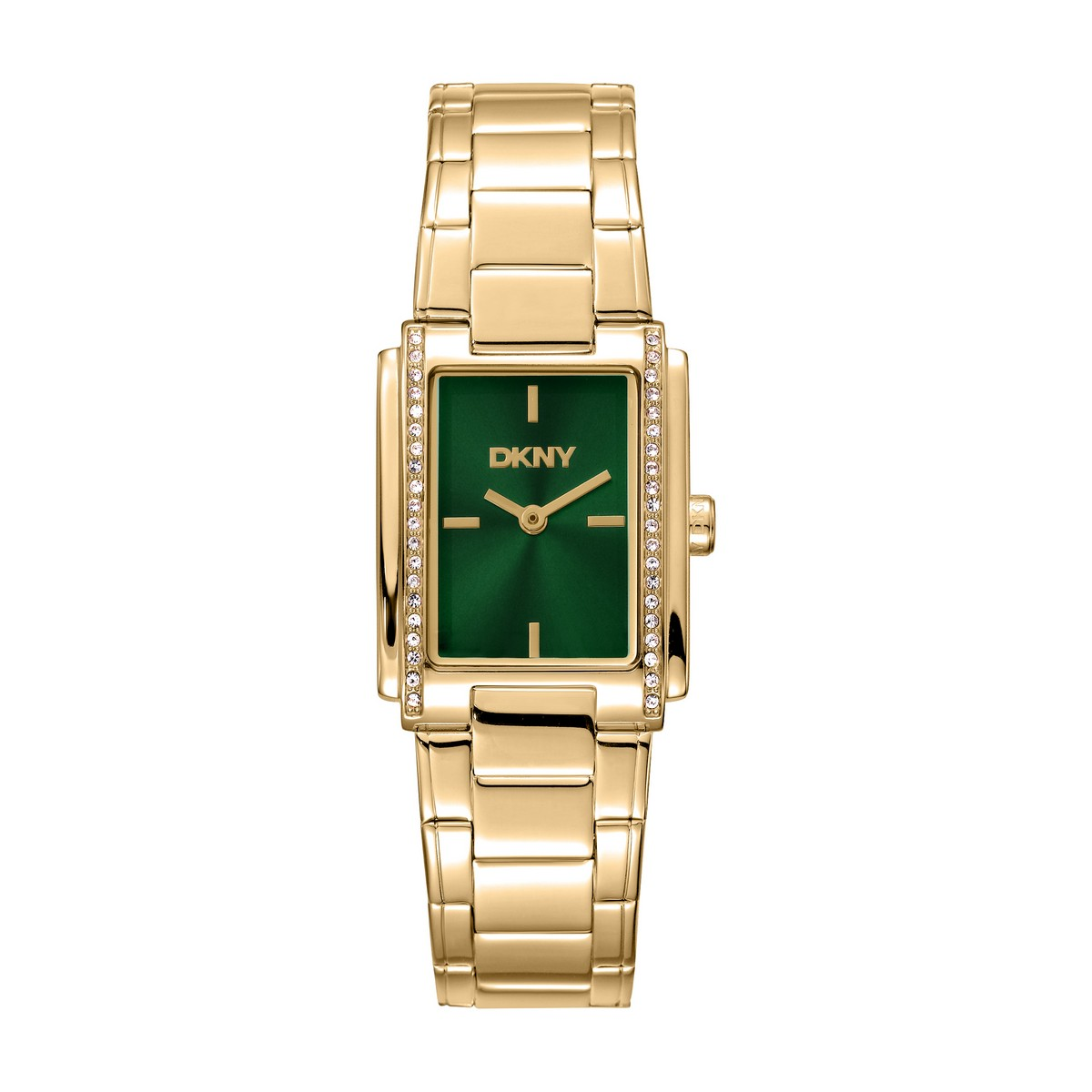 Womens DKNY Crystal Accented Case Green Dial Watch - DK1L122M0055