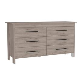 FM FURNITURE Luxor 6 Drawer Double Dresser