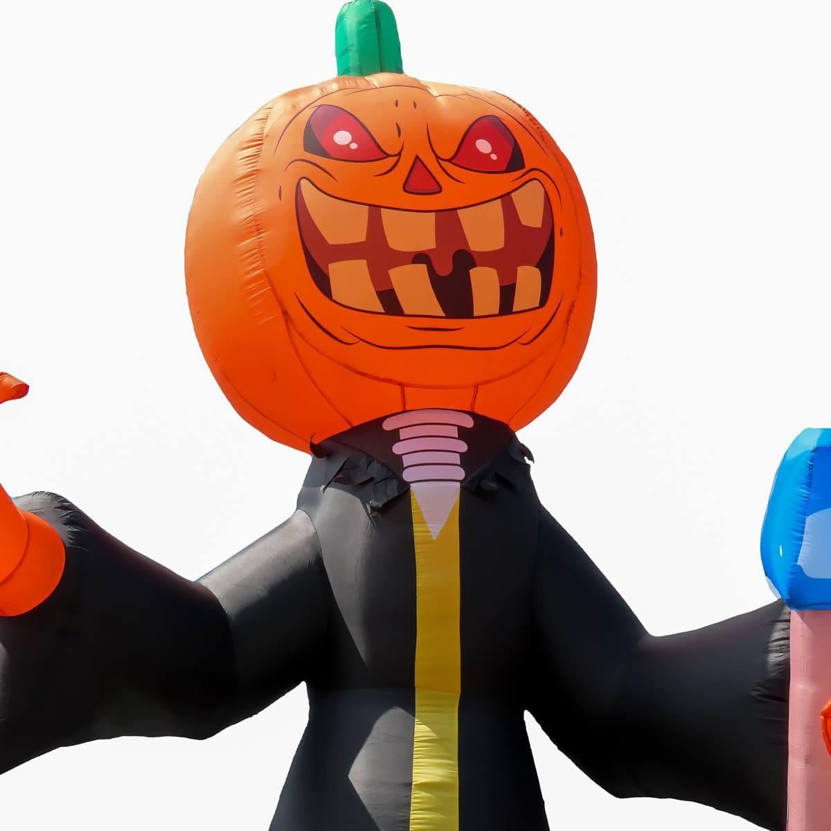 National Tree 20ft. Inflatable Halloween Pumpkin Reaper