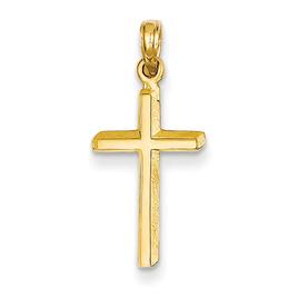 Unisex Gold Classics(tm) 14kt. Yellow Gold Polished Cross Pendant