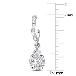 Sophia B 14kt. White Gold 2/5ct. Diamond Dangle Earrings
