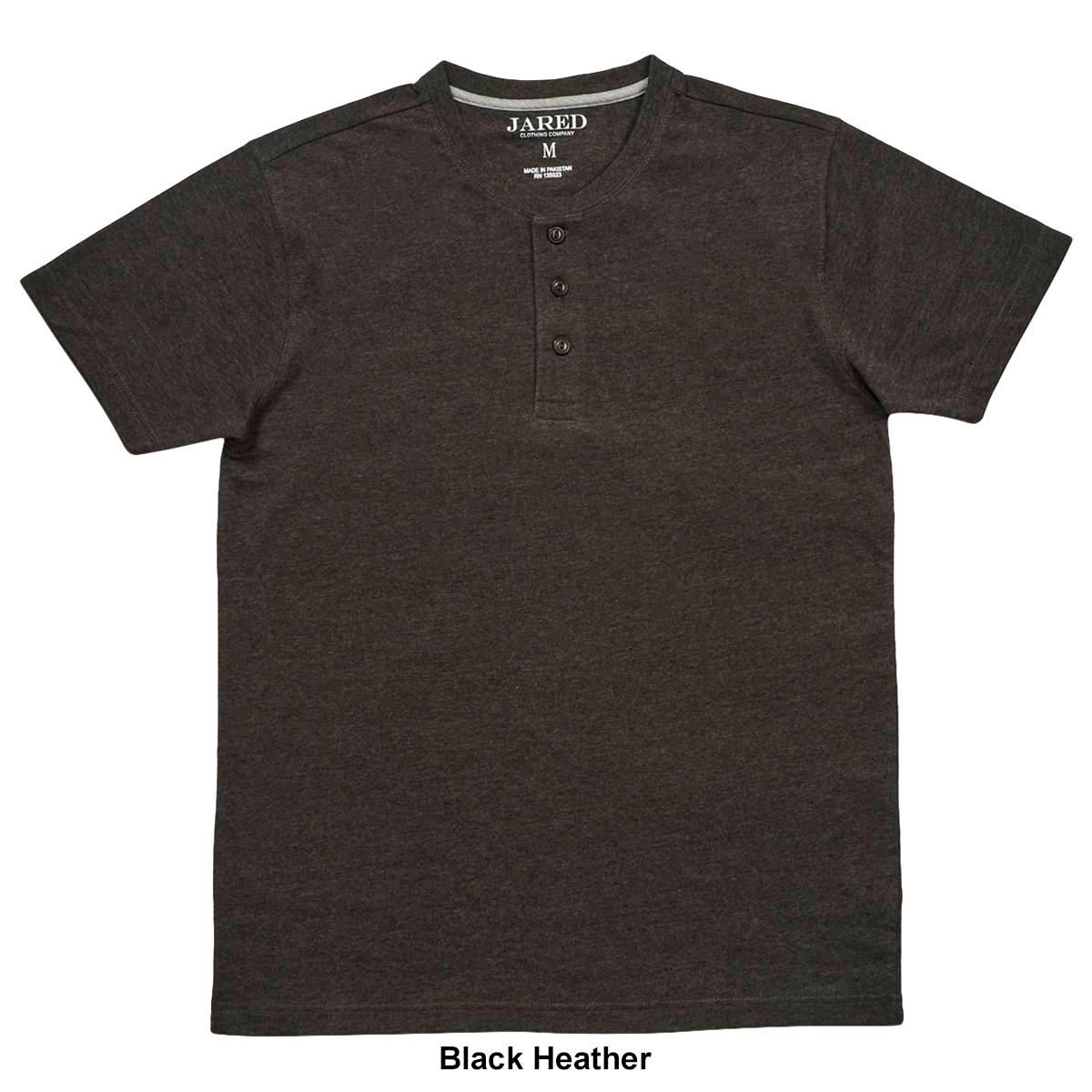Young Mens Jared Short Sleeve Henley Tee