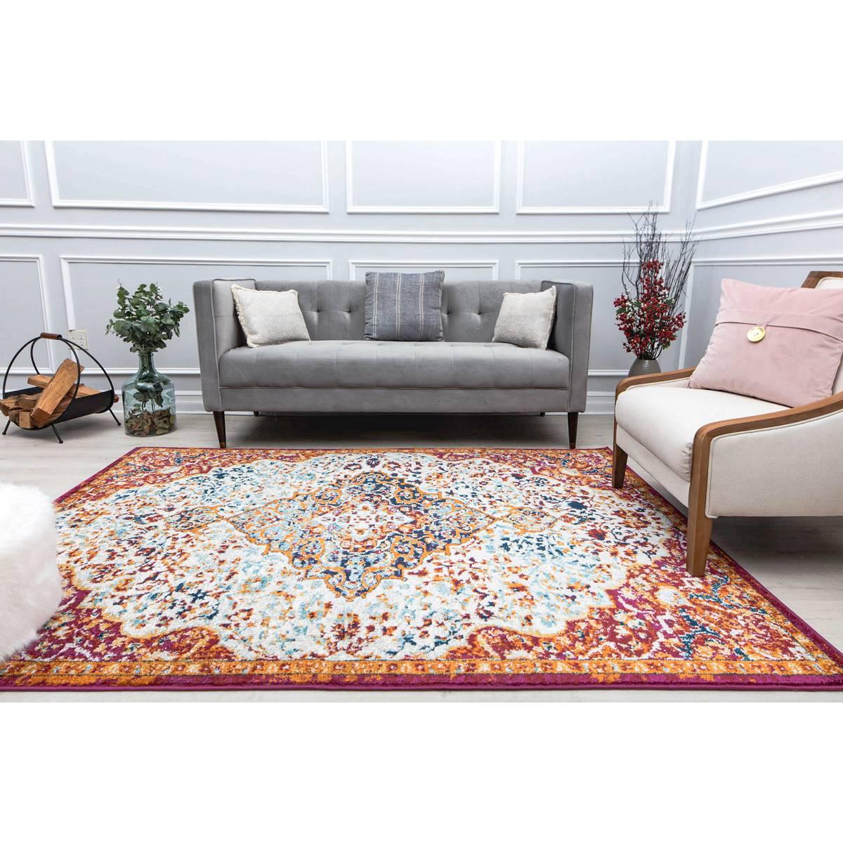 Rugs America™ Hailey Amelia Blush Abstract Vintage Area Rug