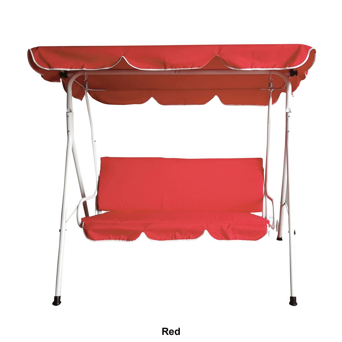 Northlight Seasonal 3-Seater Patio Swing with Adjustable Canopy