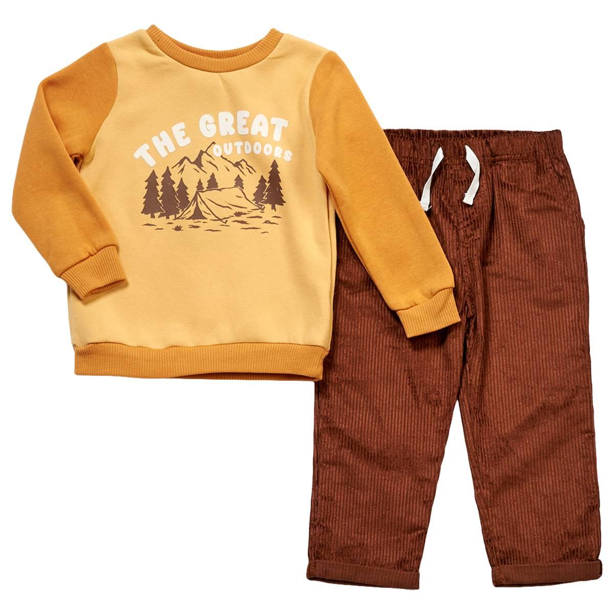 Toddler Boy bon bébé® Great Outdoors Sweatshirt & Pants Set
