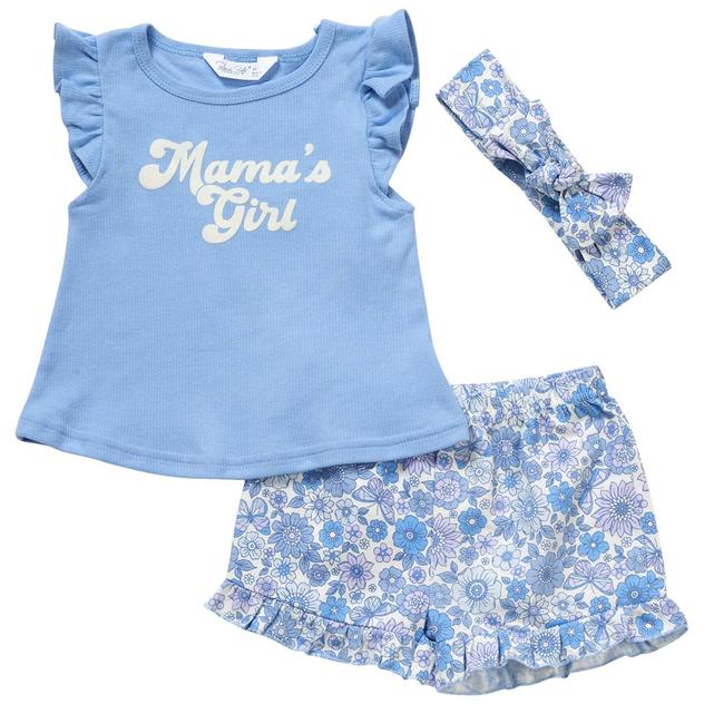 Toddler Girl René Rofé® 3pc. Mama's Girl Top & Floral Shorts Set