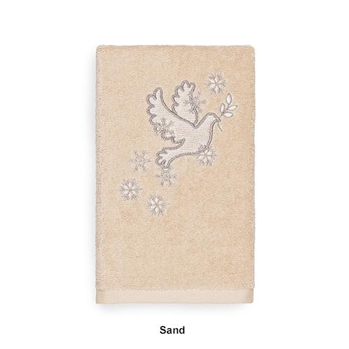 Linum Home Textiles Christmas Dove Hand Towel