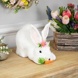 Northlight Seasonal Easter Rabbit w/ Flower Crown Figurine