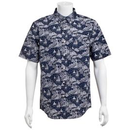 Mens Chaps Lighthouse & Boats Button Down Shirt