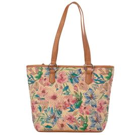 Bueno Floral Straw Tote