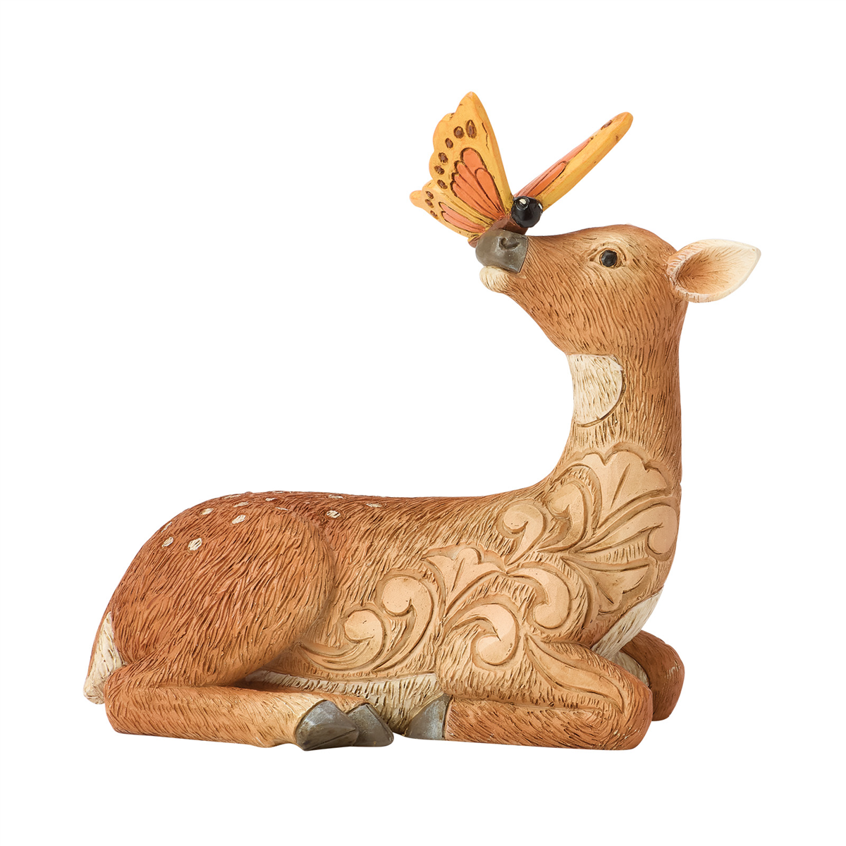 Jim Shore Heartwood Creek Deer with Butterfly Figurine Figurine
