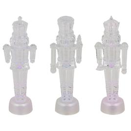Northlight Seasonal LED Icy Crystal Nutcrackers - Set of 3