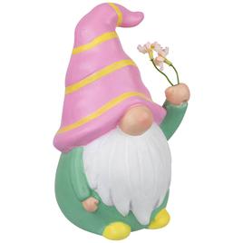 Northlight Seasonal Gnome Holding Flowers Spring Figurine