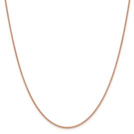 Gold Classics(tm) 1.25mm. 14k Rose Gold Spiga Chain Necklace