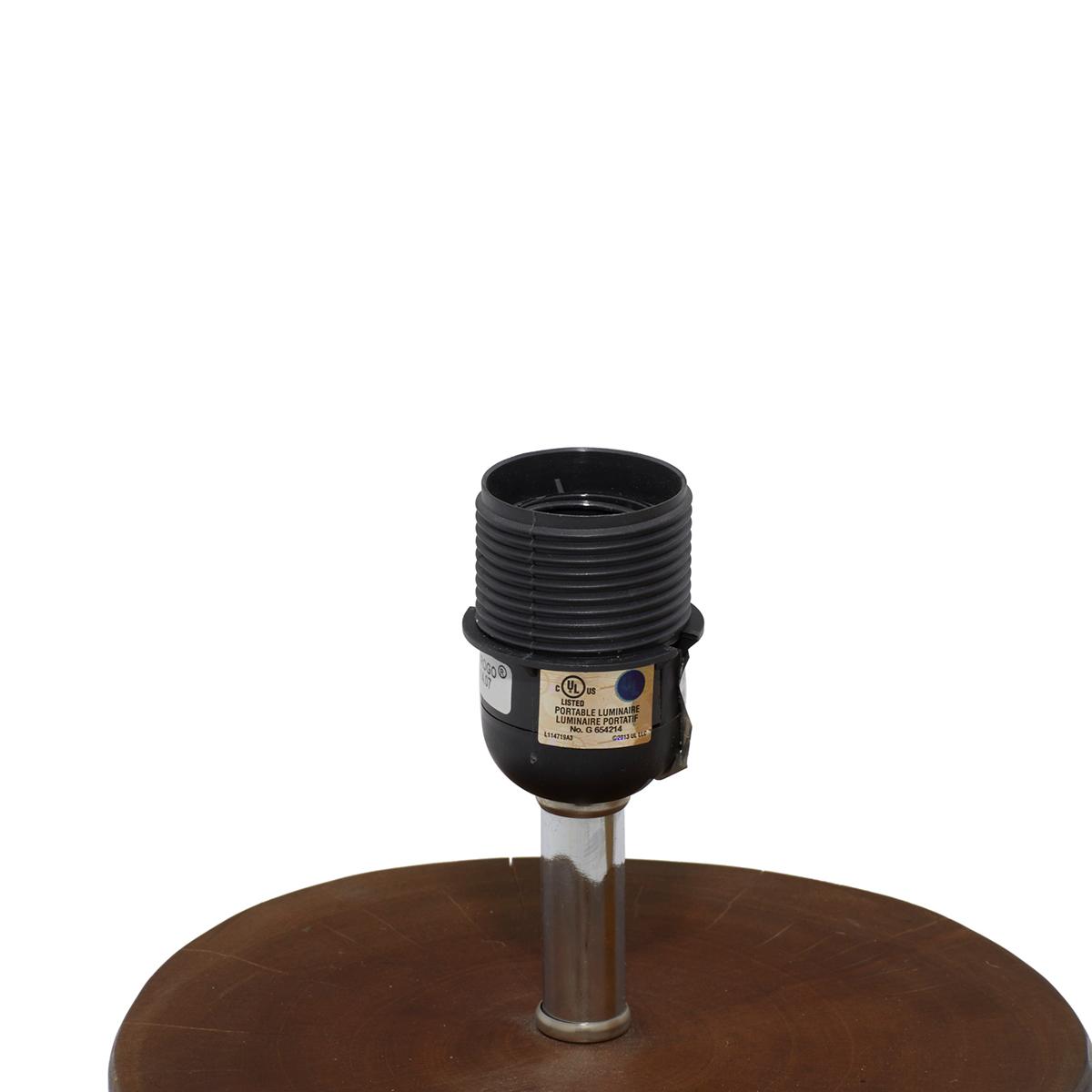 9th & Pike® Brown Wood Rustic Table Lamp