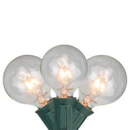 Northlight Seasonal Clear G50 Globe Patio Lights Set