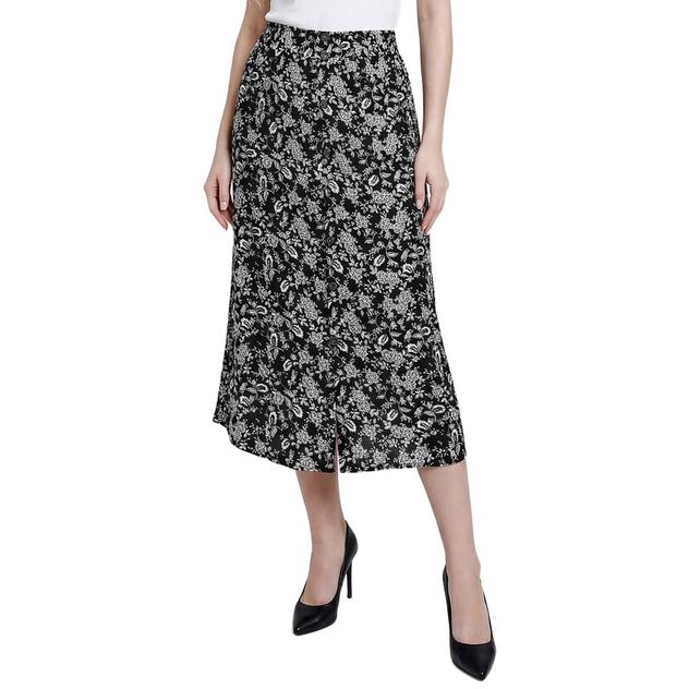 Womens NY Collection Floral Pocket Woven Gauze Skirt