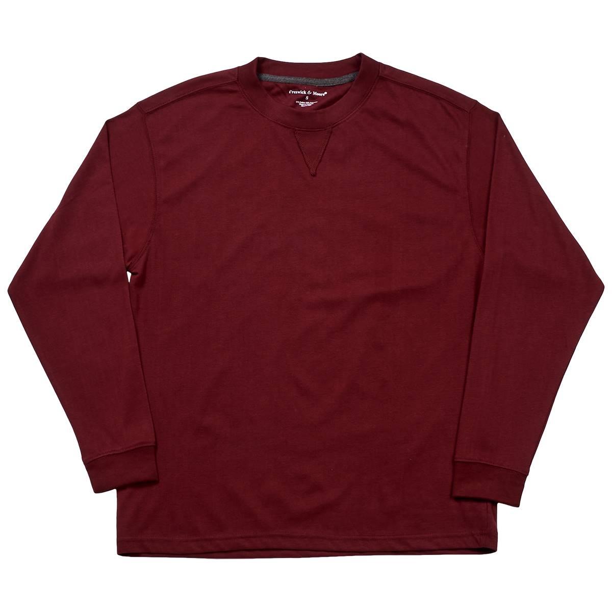 Mens Preswick & Moore Long Sleeve V-Notch Sleep Shirt