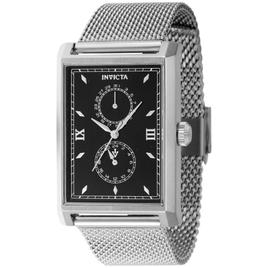 Mens Invicta Vintage Black Dial Quartz Watch - 46860