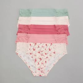 Womens Laura Ashley 5pk Micro Laser Bikini LS8390-5PKM