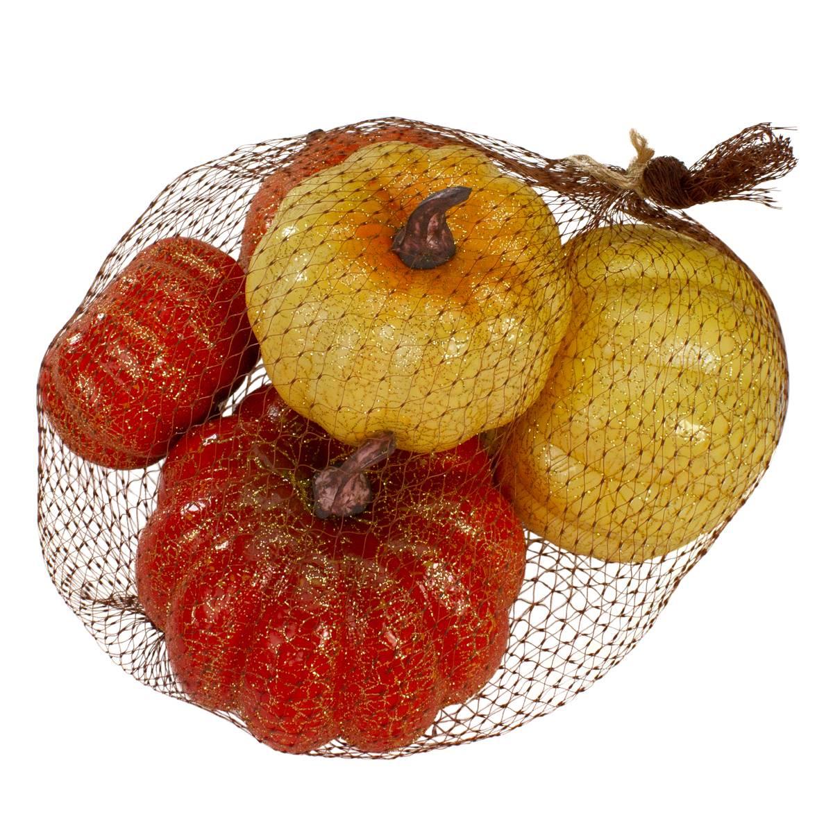 Northlight Seasonal Set of 5 Artificial Pumpkins Decoration