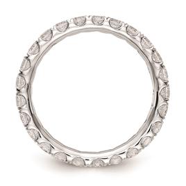 Pure Fire 14kt. White Gold Lab Grown Diamond Eternity Band